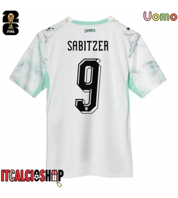 Austria Marcel Sabitzer #9 Seconda Maglia Mondiali 2026 Manica Corta